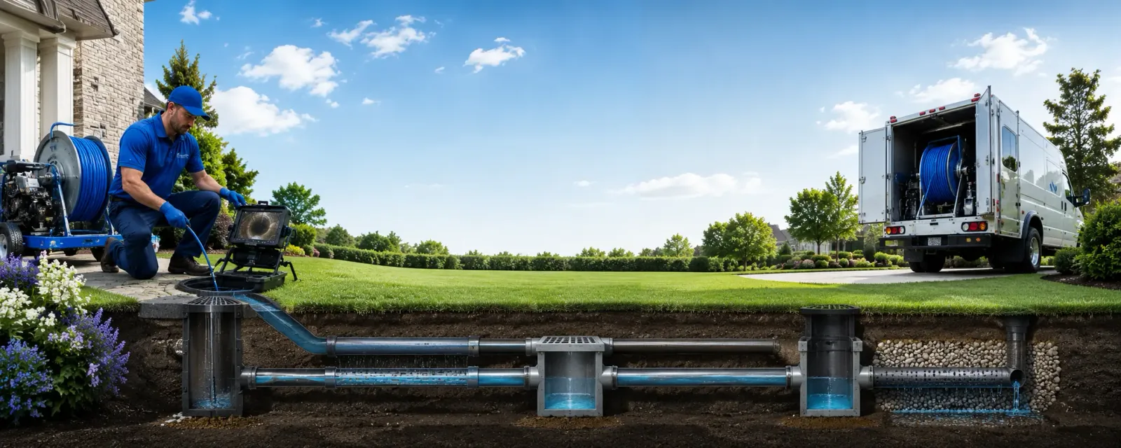 Outdoor drain cleaning information for Distant, PA